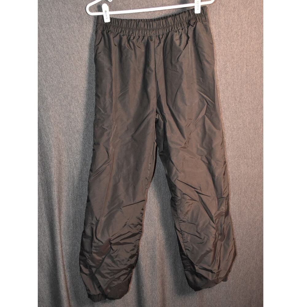 Columbia Men's Medium Packable Windbreaker Pants Black Stretch Waist